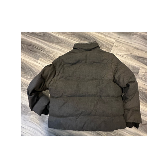 NEW Allbirds Trino Puffer Jacket Wool Blend Charcoal Gray Women’s XL - Picture 7 of 8